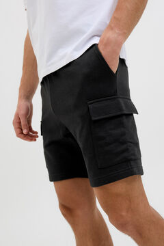 JJ REBEL Bermuda cargo em felpa regular fit