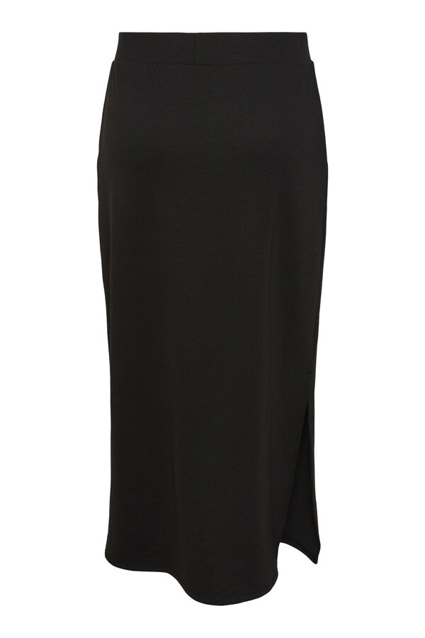 Springfield Midi skirt with elasticated waist black