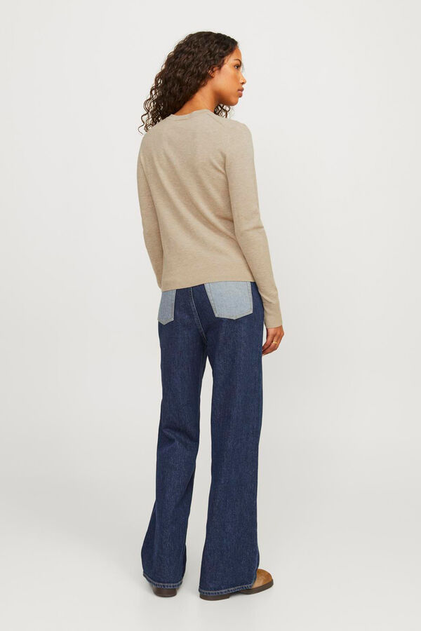 Jack & Jones Cardigan de malha fina simples bege