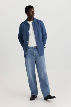 Springfield Chemise oxford en denim