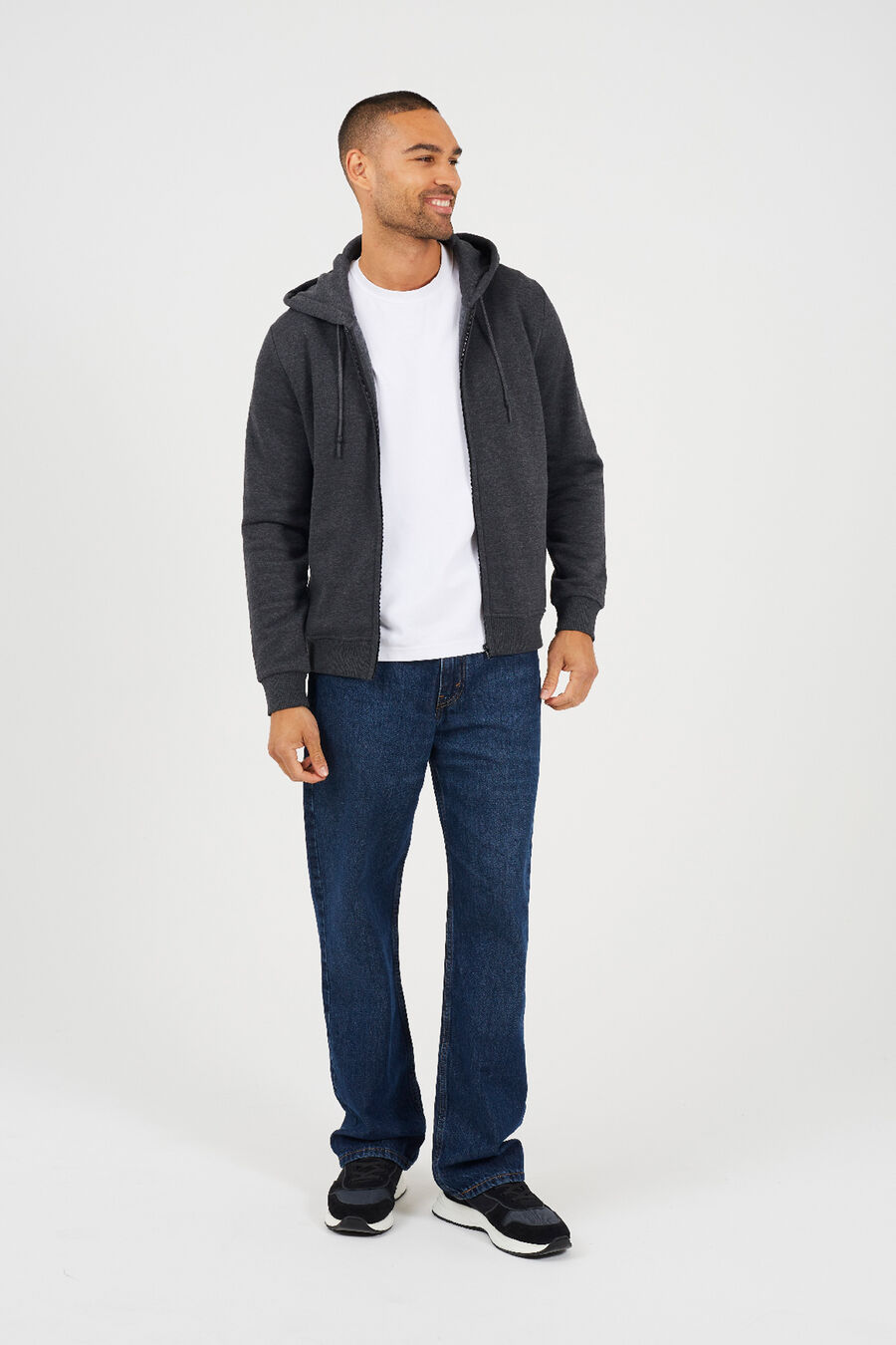 Sudadera con capucha y cremallera