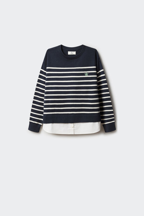 Springfield Kids Suéter de marinheiro para menina azul