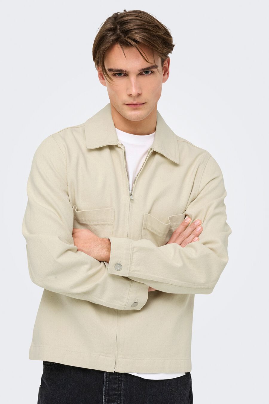 Chaqueta Harrington denim