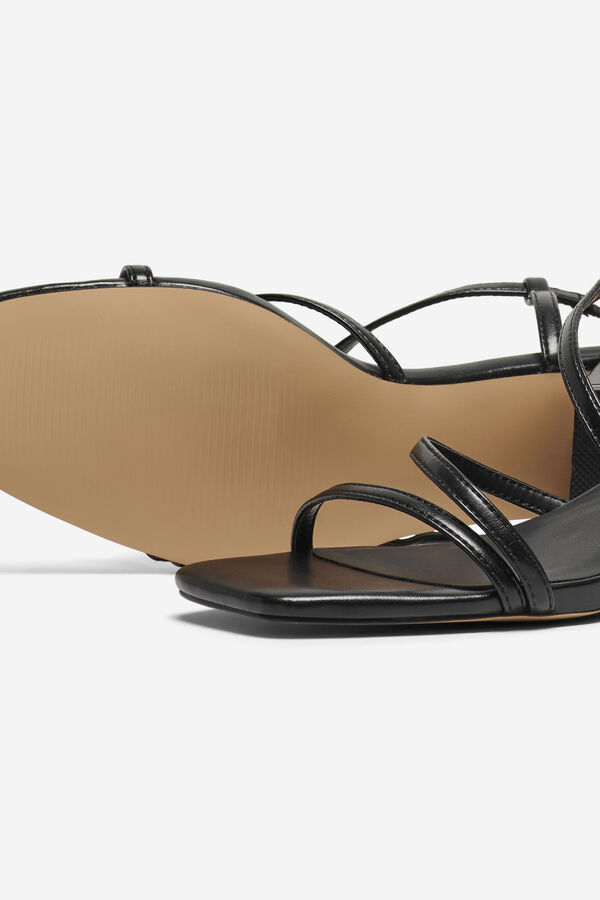Springfield Faux leather heeled sandal black