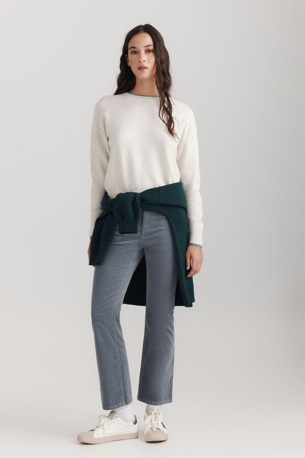 Springfield Round neck jumper white