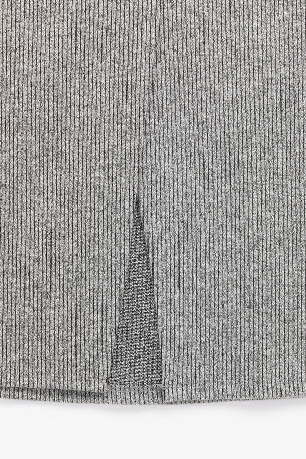 Koton Falda con abertura gris