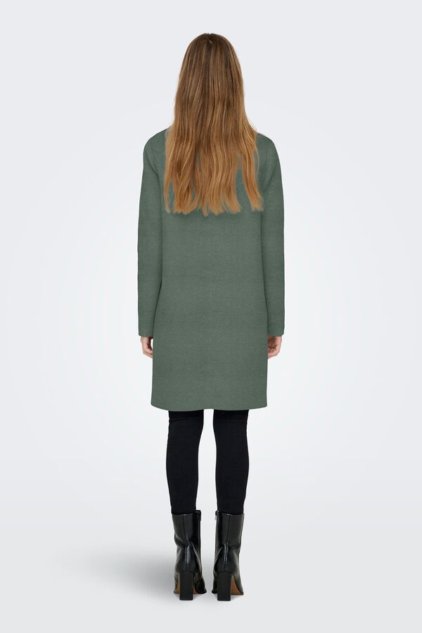 Only Long cloth coat green