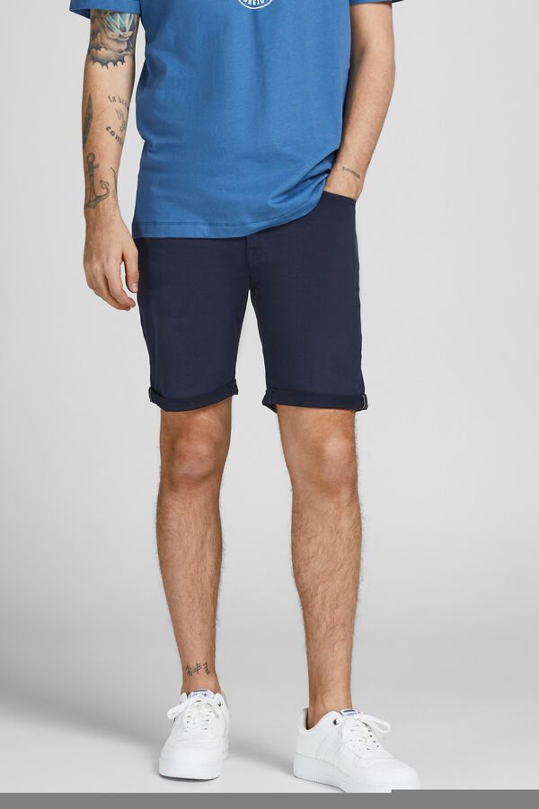 Springfield Cotton five-pocket shorts kék