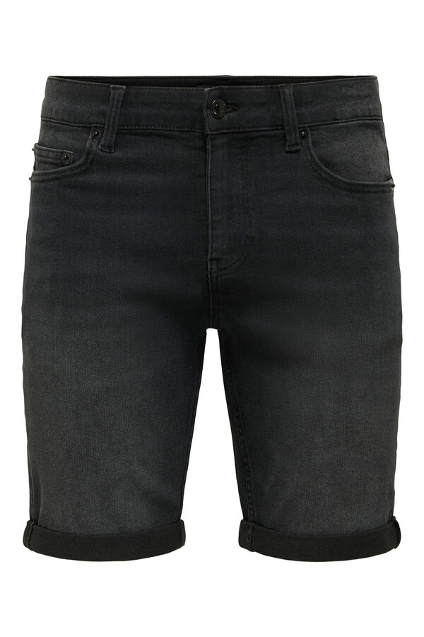Only & Sons Denim Bermuda shorts black