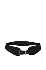Only Cintur&oacute;n faj&iacute;n de polipiel negro