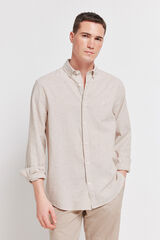 Springfield Linen shirt brown