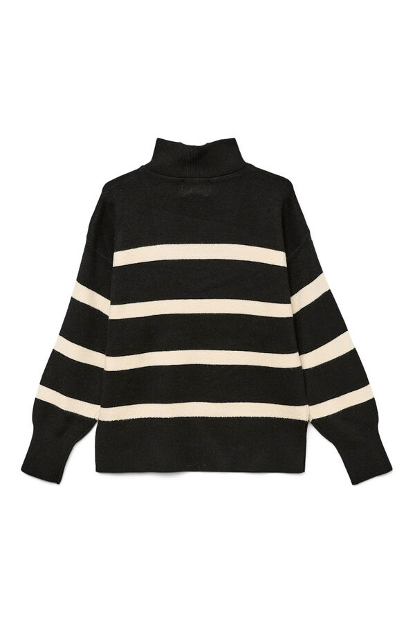 Vero Moda Girl Zip-up collar jumper black