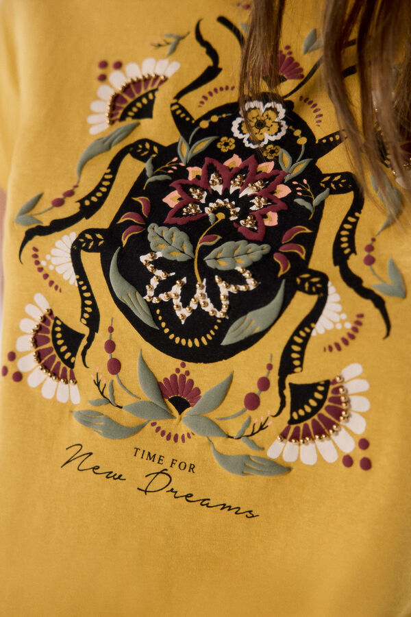 Springfield Camiseta "New dreams" dorado