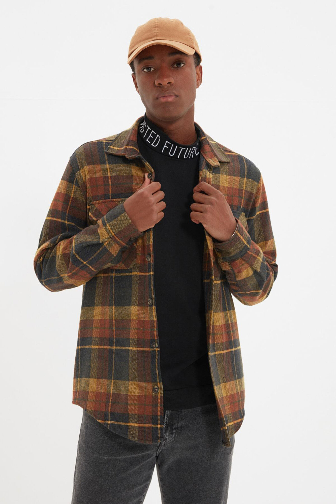 Trendyol Sobrecamisa de cuadros