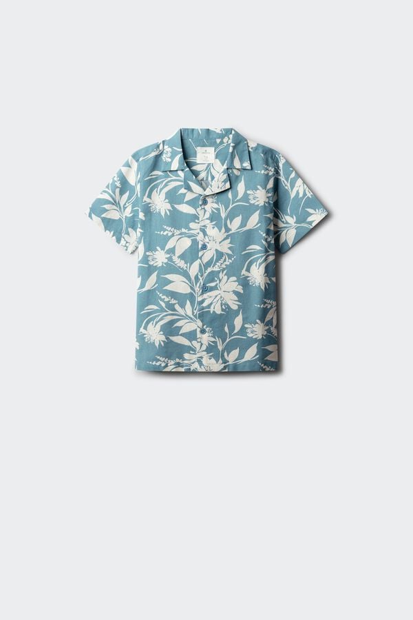 Springfield Kids Camisa Flores ni&ntilde;o azul
