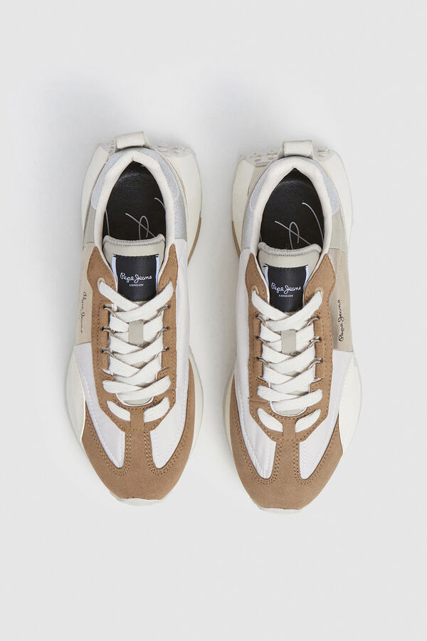 Pepe Jeans Sneakers with suede details blue