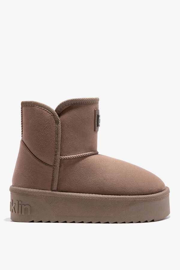 D. Franklin Low Nordic ankle boots nude