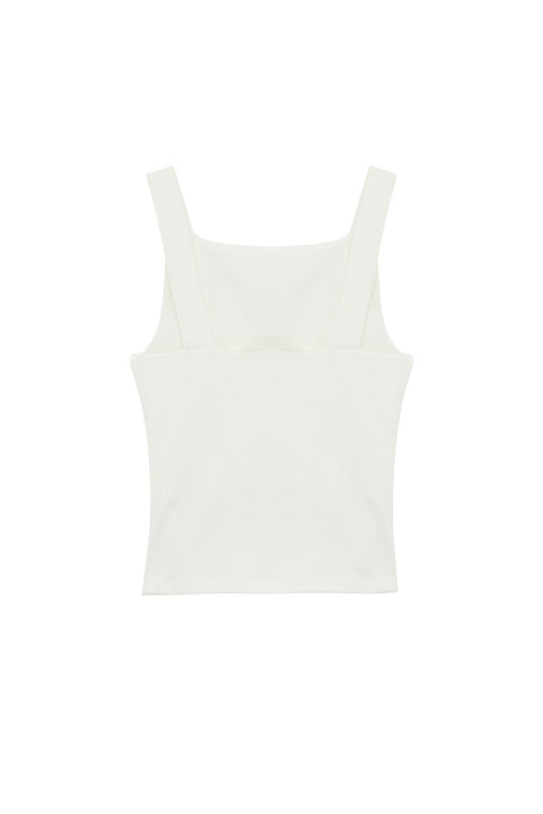 Koton Draped sleeveless blouse brown