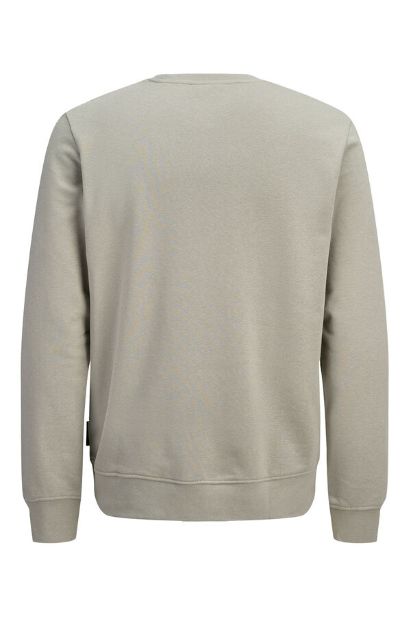 Jack & Jones PLUS Cotton short sleeve sweatshirt grey