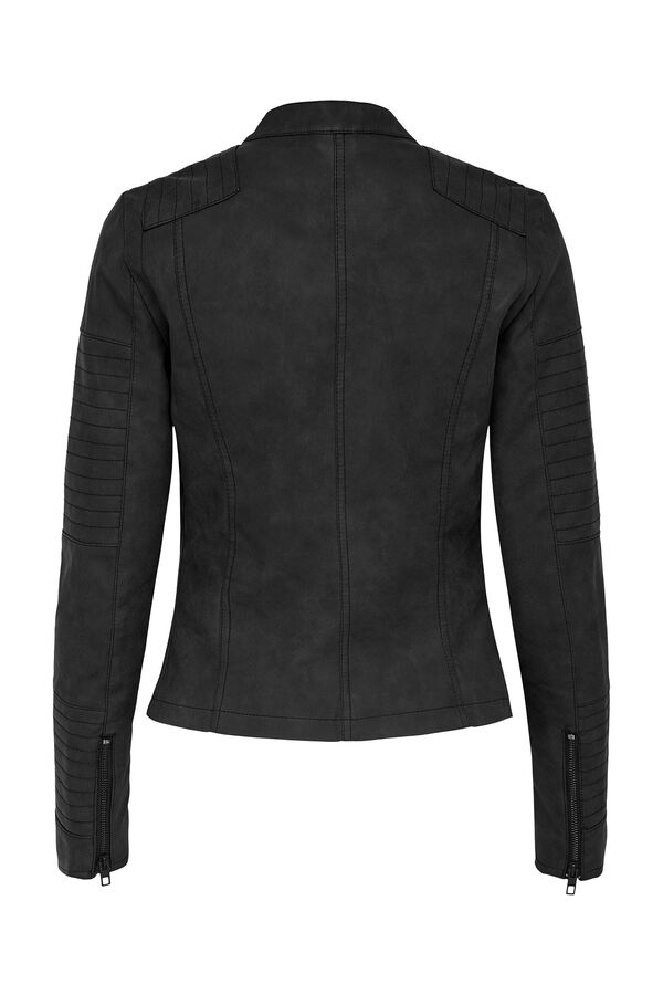 Springfield Women's biker jacket with zip fastening crna