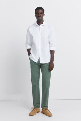 Pantalón microestampado slim fit