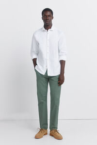 Springfield Slim fit micro-print trousers