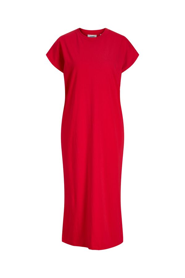 Jack & Jones Vestido camiseta largo rojo