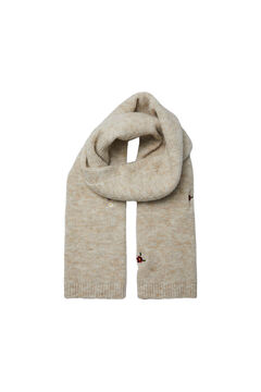 Springfield Long knitted scarf white