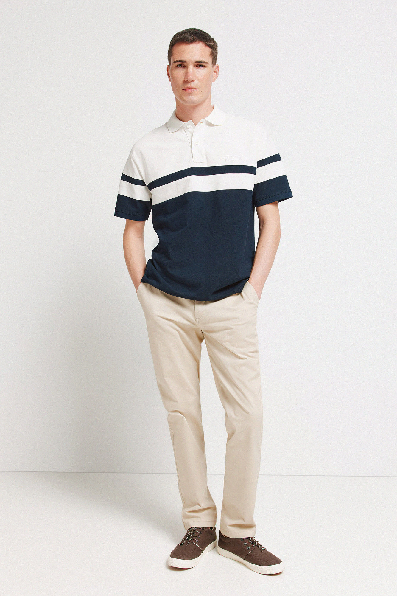Springfield Piqu&eacute; regular fit polo shirt