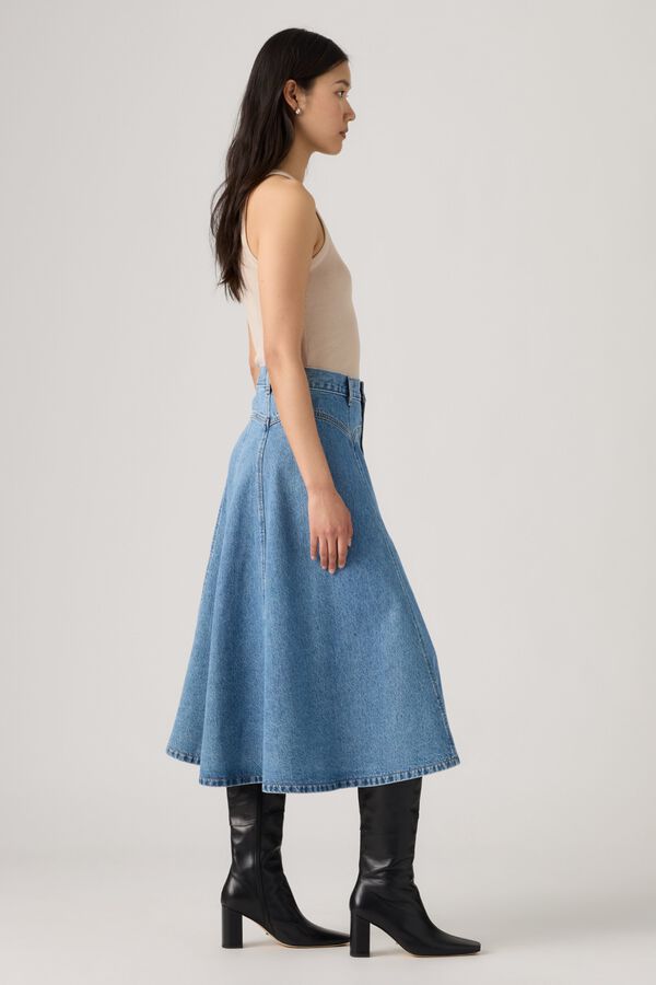 Levi's Falda vaquera midi azul