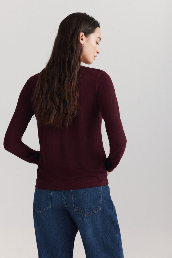 Springfield Crochet shoulder long sleeve T-shirt printed