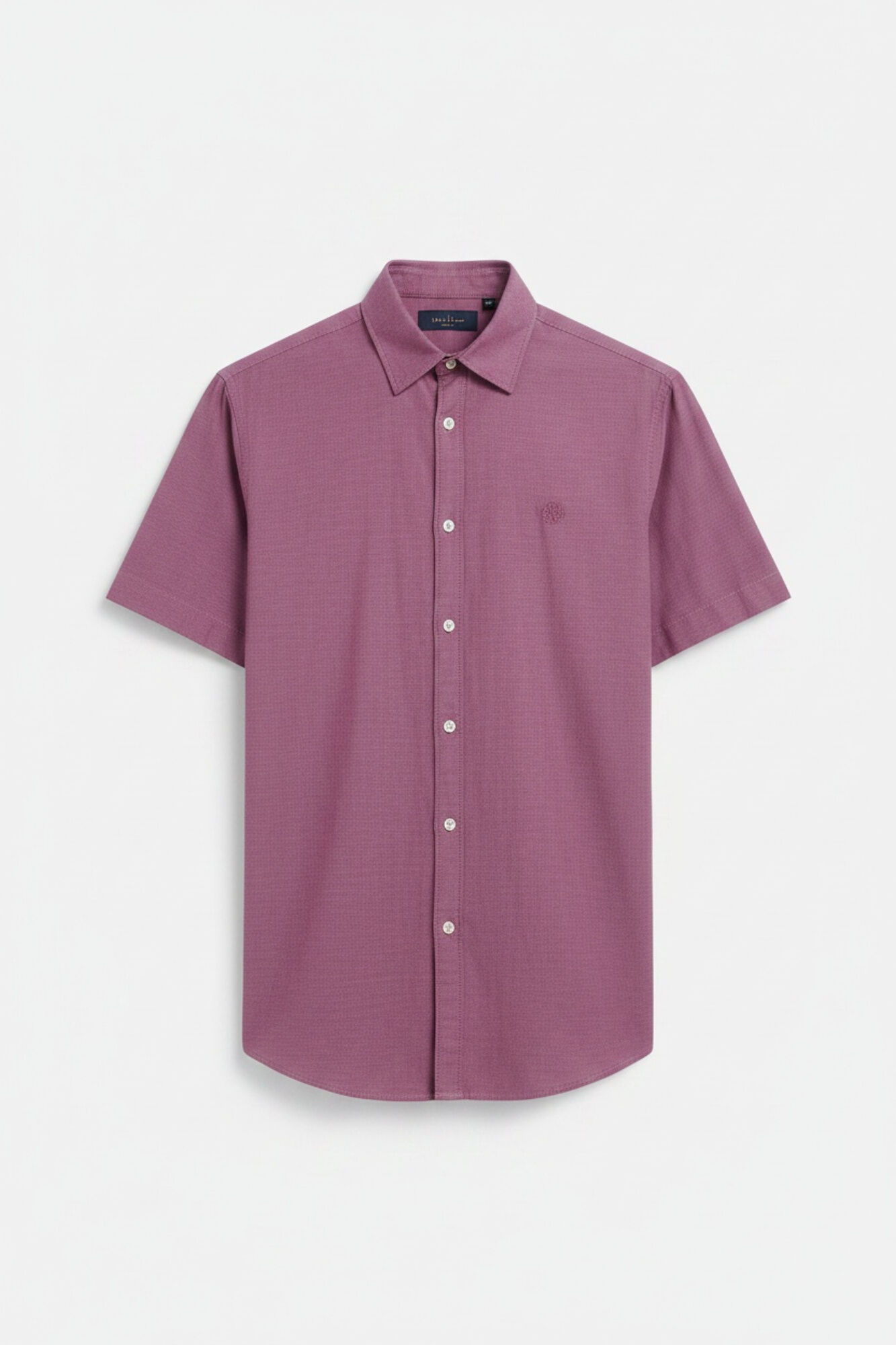 Springfield Two-tone structured short sleeve shirt