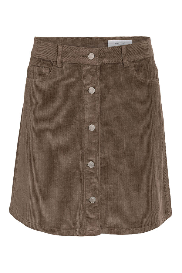 Noisy May Corduroy buttons corduroy miniskirt Siva