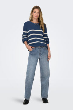 Springfield Wide leg, low-rise jeans bluish