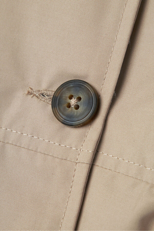 Name It Belted trench coat nude