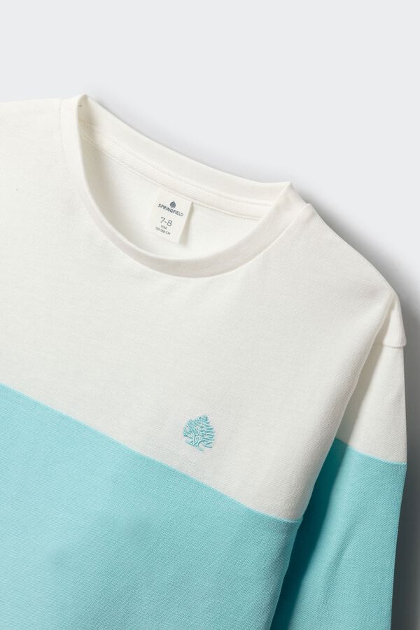 Springfield Kids Camiseta manga larga b&aacute;sica ni&ntilde;o marfil