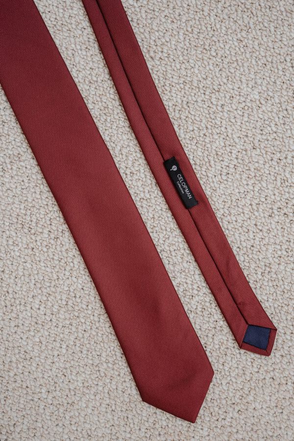 Celopman Plain basic tie red