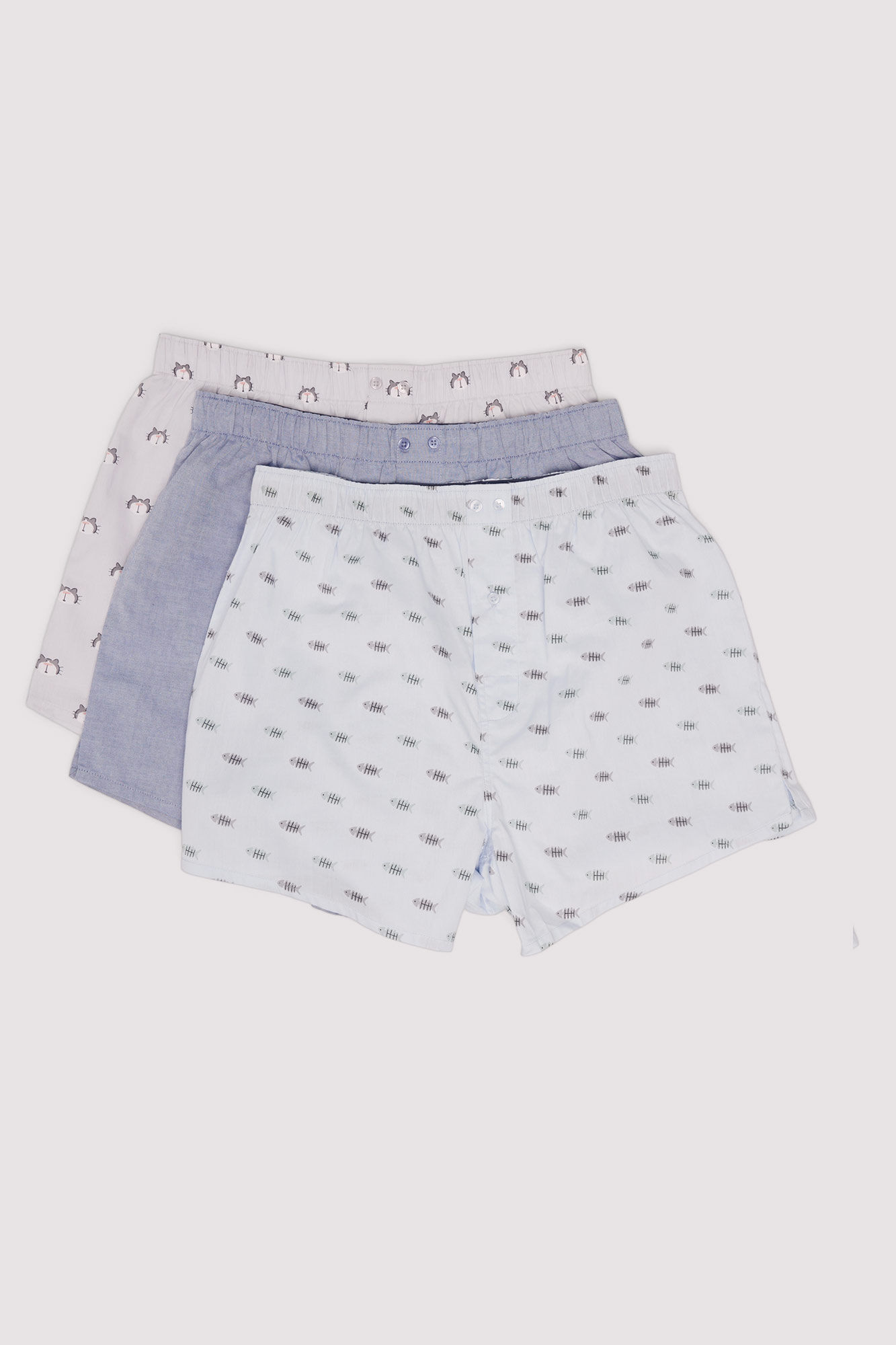Springfield Pack of 3 printed poplin boxers