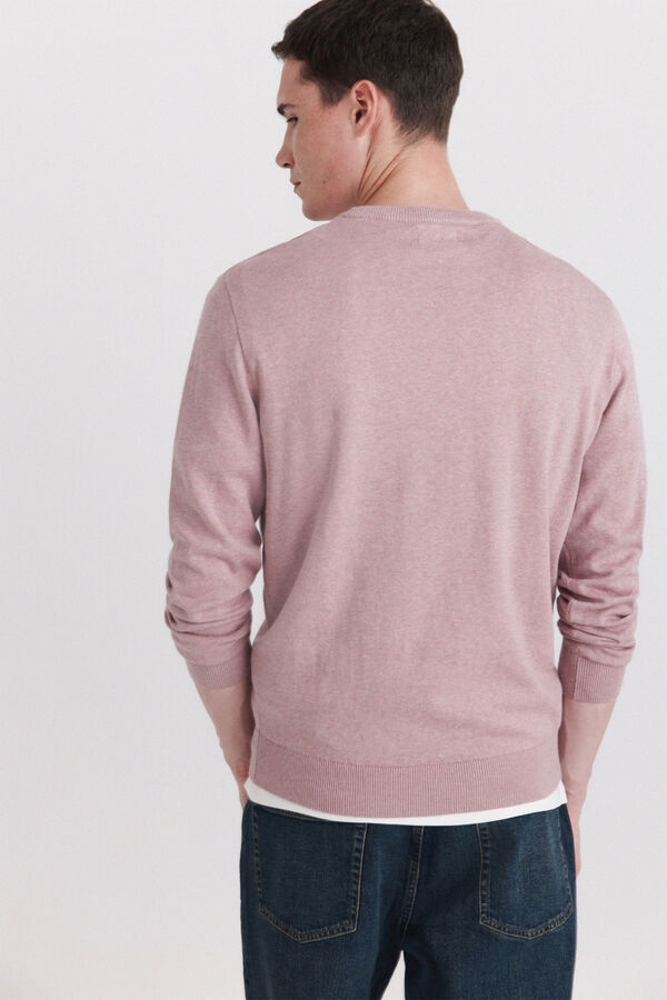 Springfield Basic round neck jumper pink