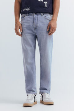 Springfield Light wash straight fit jeans
