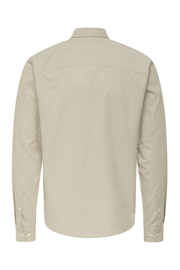 Only & Sons Lang&auml;rmeliges Hemd Grau