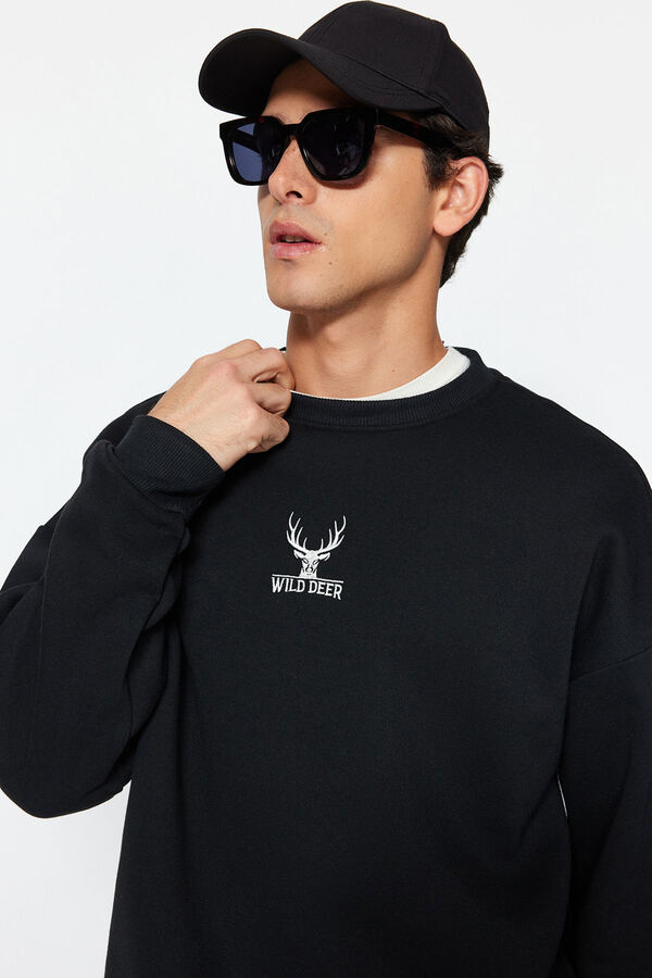 Trendyol Sudadera oversize negro