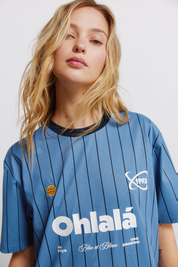 Springfield Ohlala football T-shirt blue