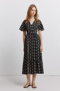 Springfield Printed shirt midi dress