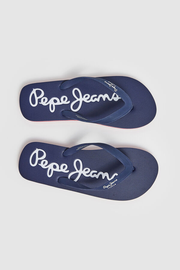 Springfield Flip-Flops Strand mit Logo | Pepe Jeans marino