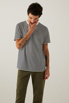 Springfield T-shirt rayures noir