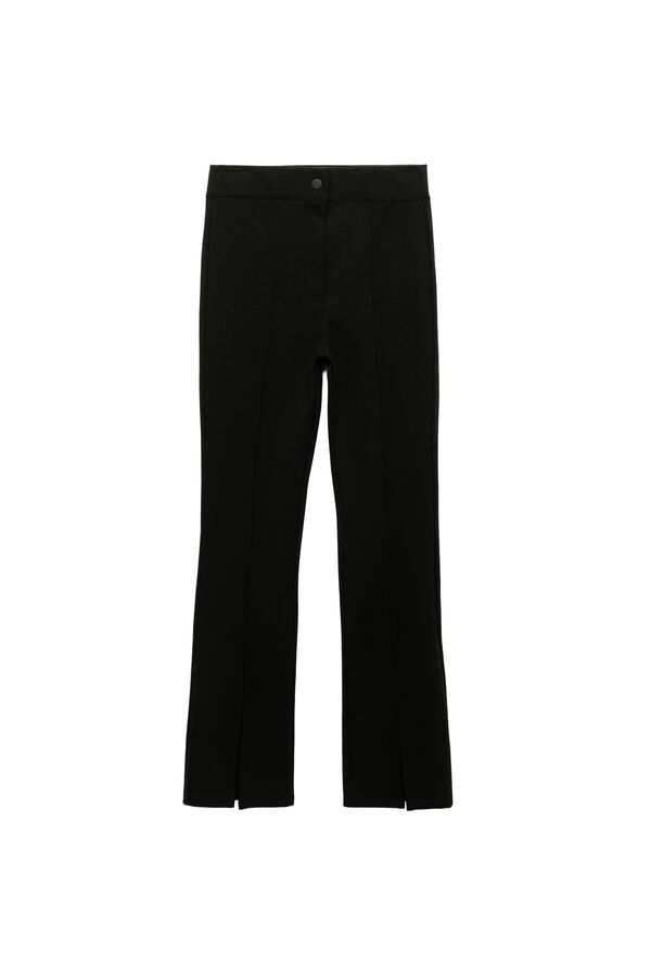 Koton Leggings with leg slit and buttons in the front black