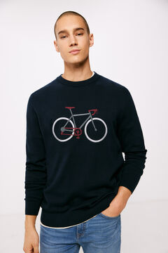 Springfield Jersey bicicleta azul