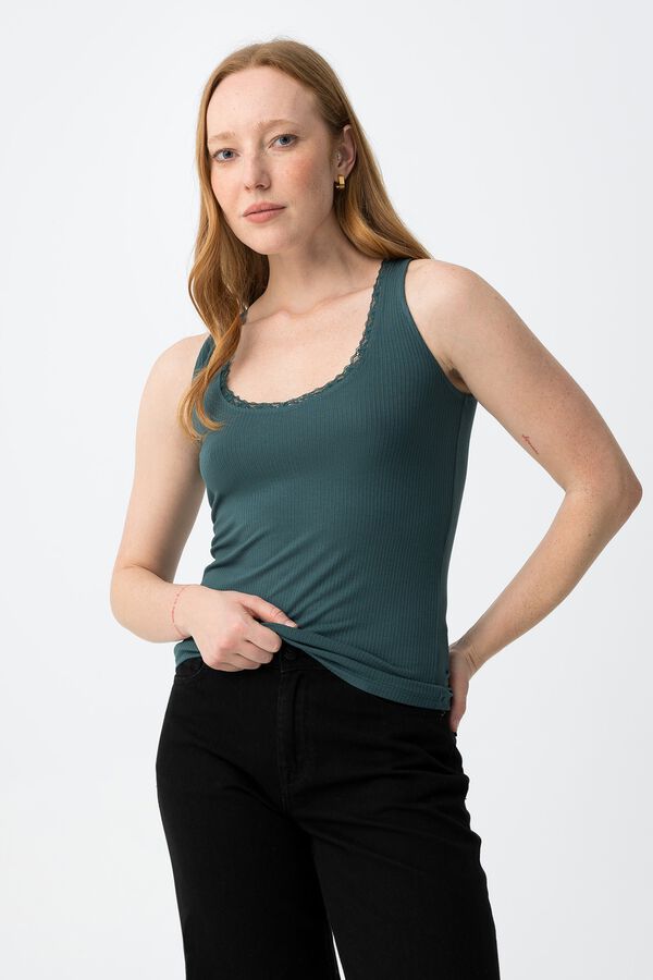 Tiffosi Set of 2 strappy tops blanc