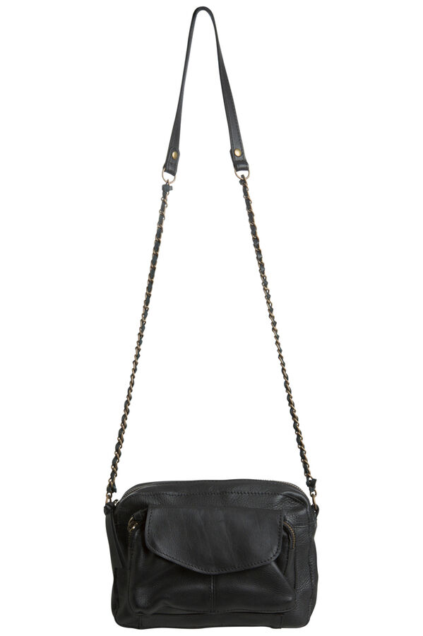 Springfield Leather crossbody bag noir